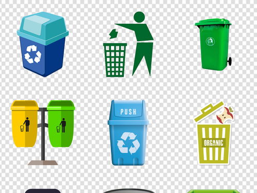 城市绿化环保垃圾桶回收站图标海报素材图片 模板下载 15.63MB 其他大全 生活工作